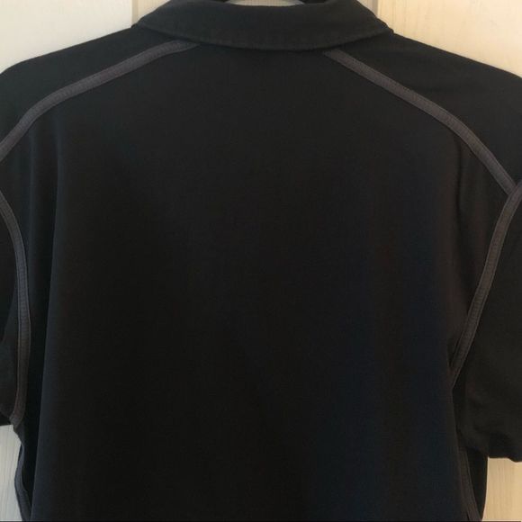 Calvin Klein Slim Fit Polo Shirt Black with Grey ‎ - Size XL - Picture 7 of 7